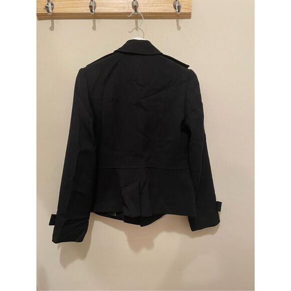 Flawed Calvin Klein black blazer button jacket size 8 petite - Picture 14 of 15